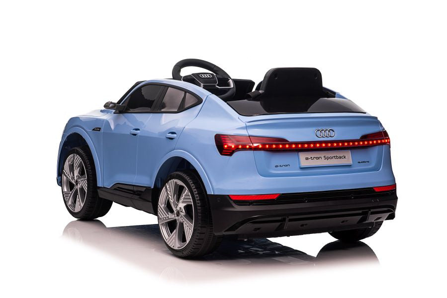 Elektrinis važiuojamas automobilis Audi E-Tron QLS-6688, mėlynas
