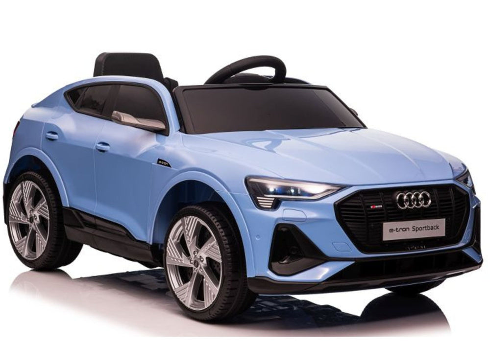 Elektrinis važiuojamas automobilis Audi E-Tron QLS-6688, mėlynas