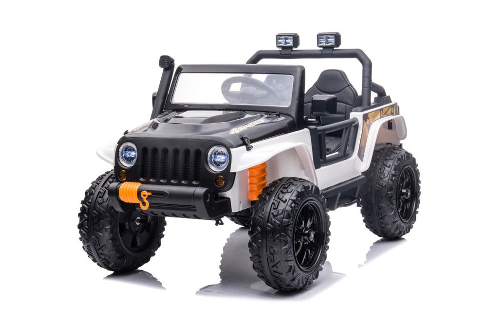 Elektrinis važiuojamas automobilis XB-1118, baltas