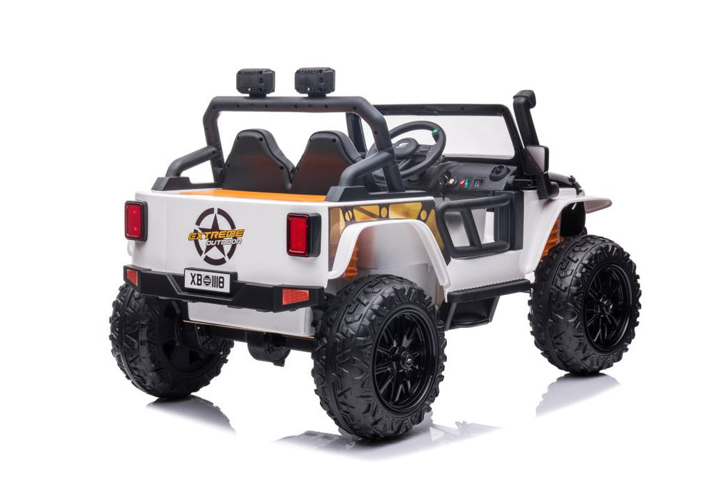Elektrinis važiuojamas automobilis XB-1118, baltas