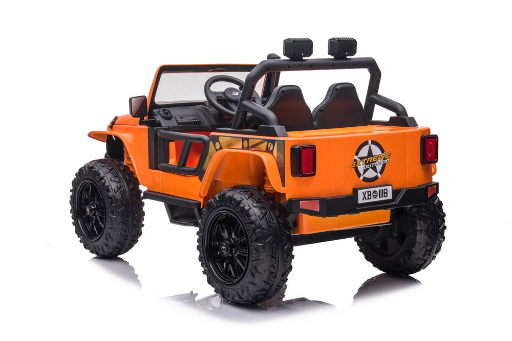 Elektrinis važiuojamas automobilis XB-1118, oranžinis