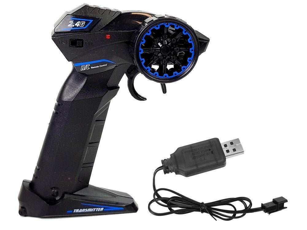 Sports Motorcycle 2.4G Remote Controlled Racer Range 35m Blue