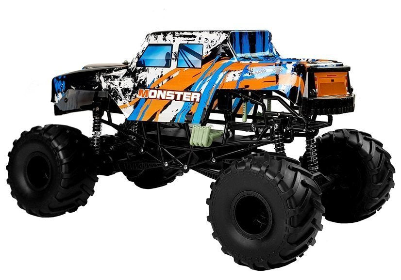 Nuotoliniu būdu valdomas 2.4G 4x4 visureigis, oranžinis, 57 cm