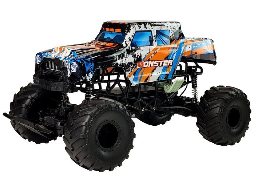 Nuotoliniu būdu valdomas 2.4G 4x4 visureigis, oranžinis, 57 cm
