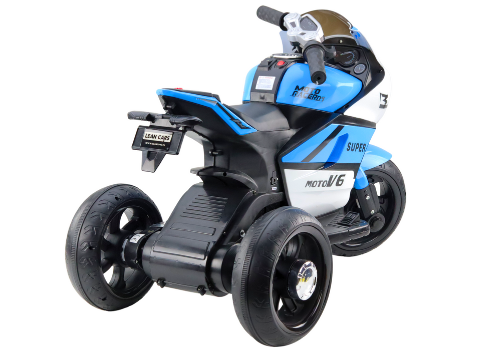 Elektrinis vaikiškas motociklas, mėlynas