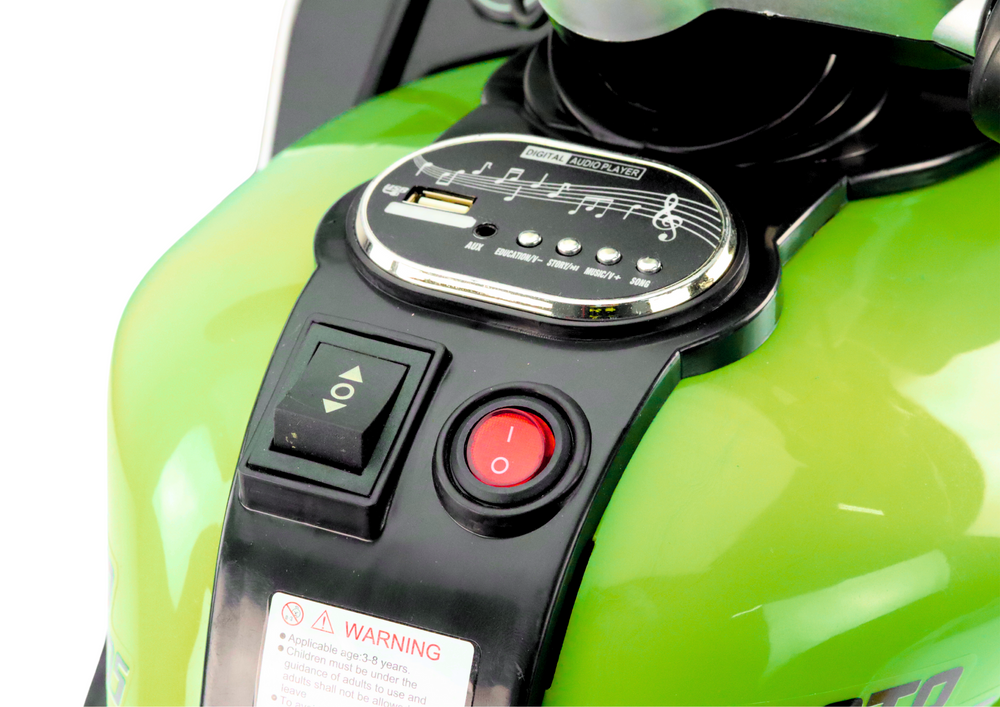 Elektrinis vaikiškas motociklas HT-5188, žalias