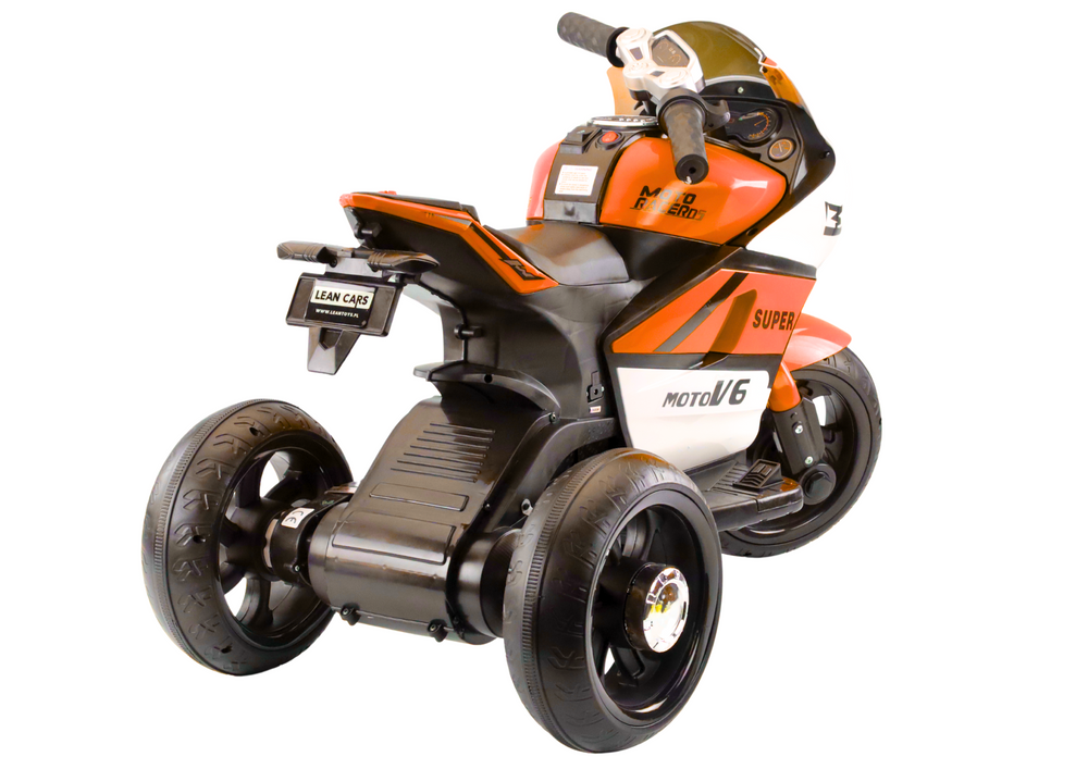 Elektrinis vaikiškas motociklas HT-5188, oranžinis