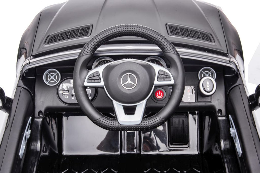 Elektrinis važiuojamas automobilis Mercedes SLC 300, baltas