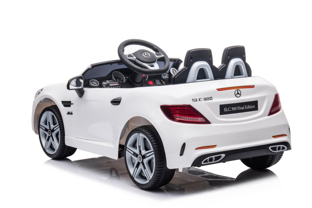 Elektrinis važiuojamas automobilis Mercedes SLC 300, baltas