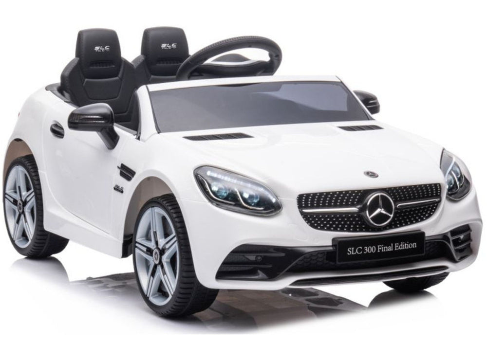 Elektrinis važiuojamas automobilis Mercedes SLC 300, baltas