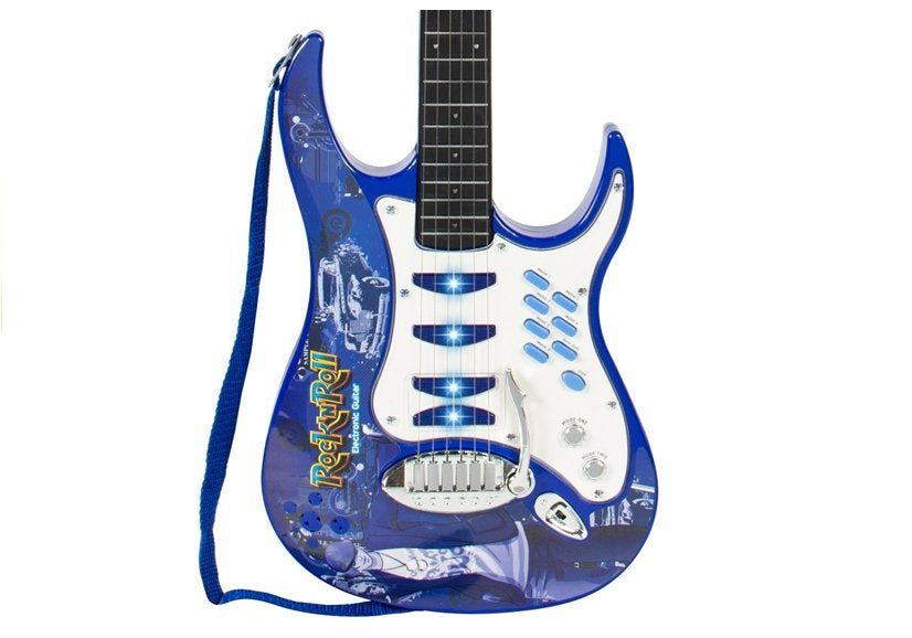 Vaikiška gitaros kolonėlė su mikrofonu ir MP3 įvestimi