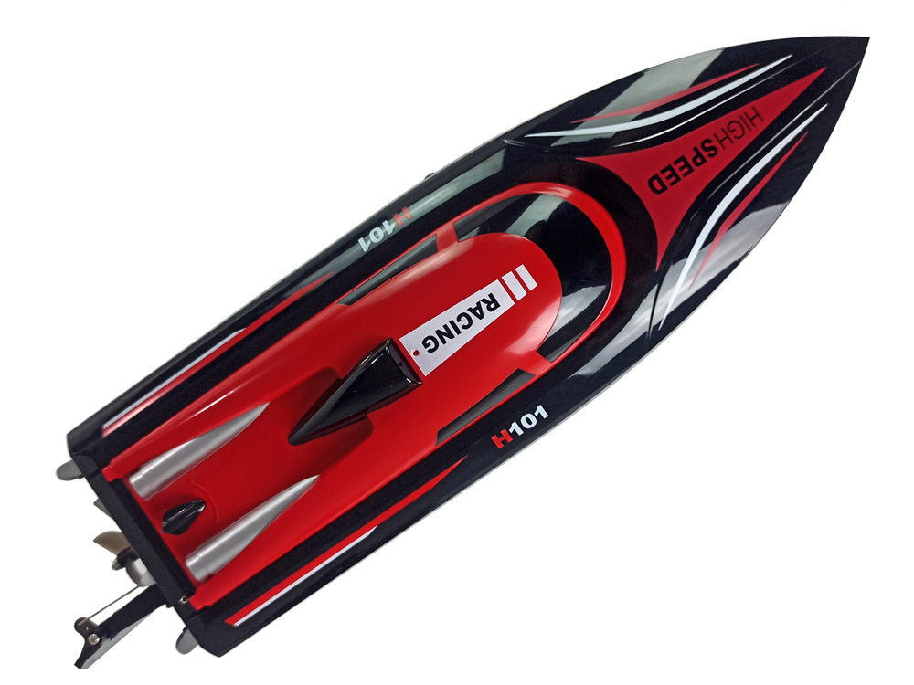 Nuotoliniu būdu valdomas kateris H101, raudonas, 1:48, 2.4G, 35 km/h