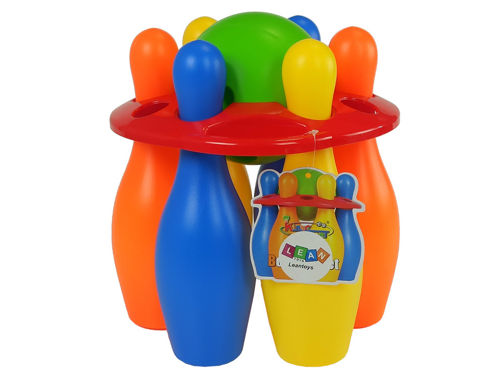Boulingo rinkinys, 6 dalių, spalvotas, 26 cm