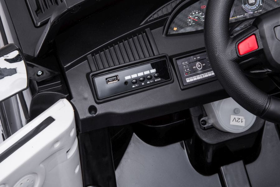 Elektrinis važiuojamas automobilis BBH-021 Police, juodas