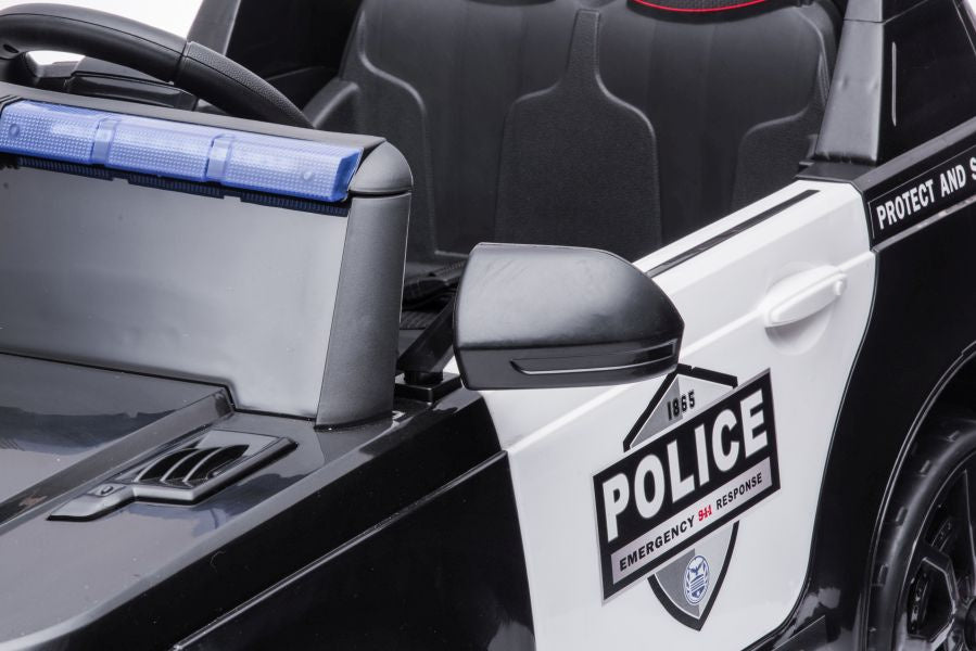 Elektrinis važiuojamas automobilis BBH-021 Police, juodas