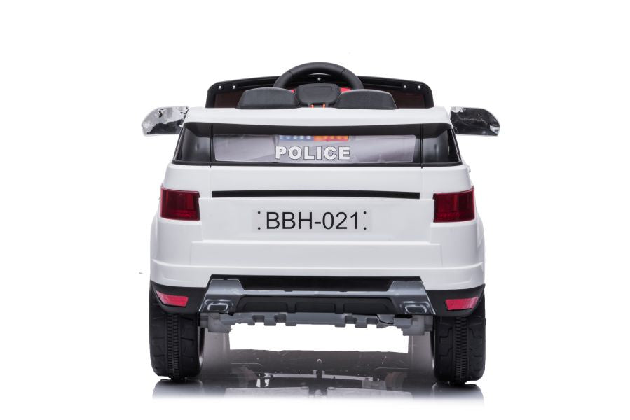 Elektrinis važiuojamas automobilis BBH-021 Police, baltas