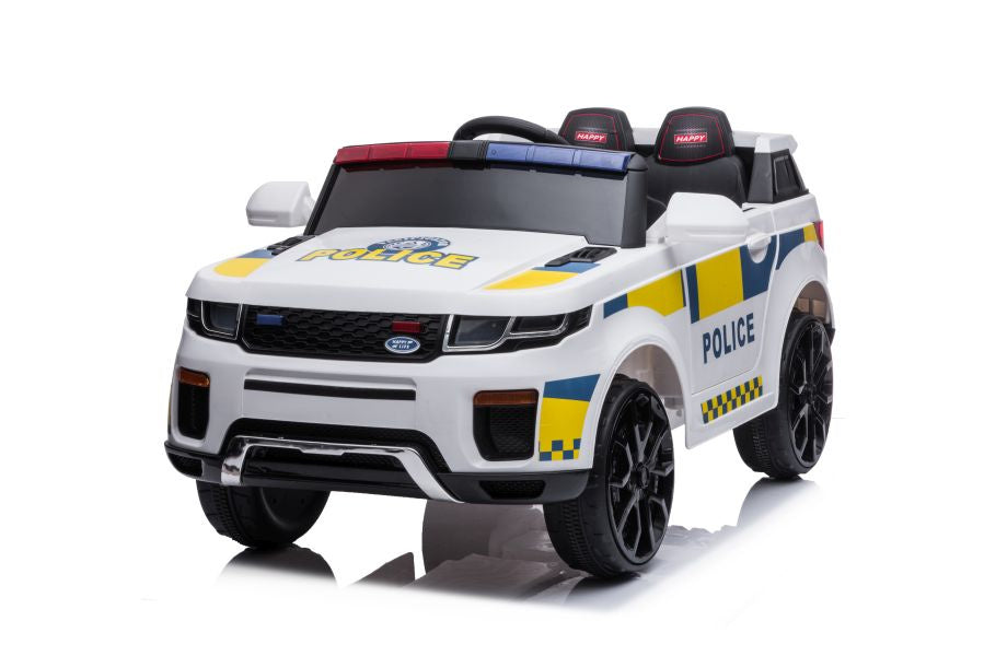 Elektrinis važiuojamas automobilis BBH-021 Police, baltas