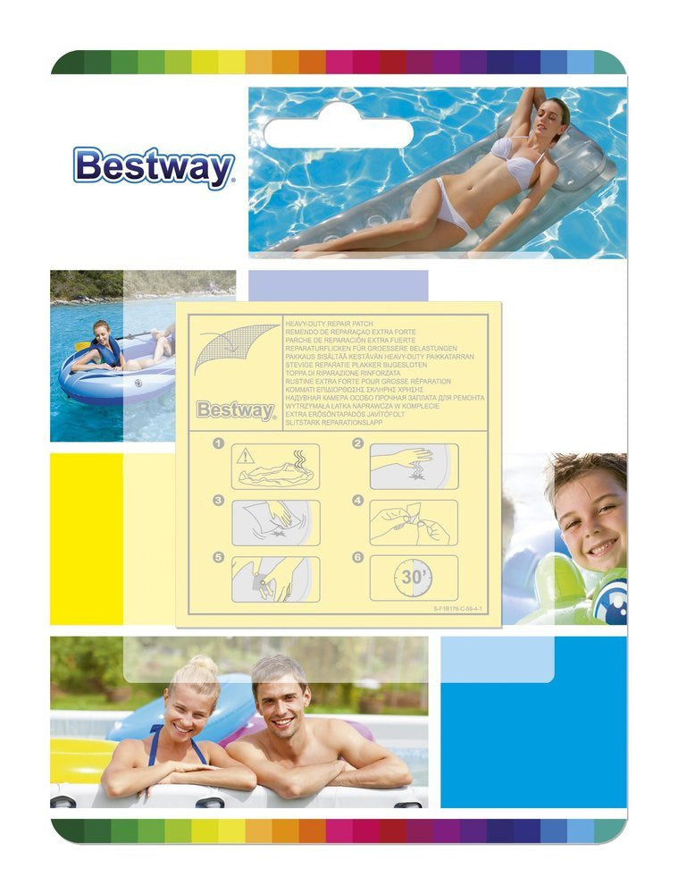 Vandeniui atsparūs remonto lopai pripučiamiems gaminiams Bestway 62068