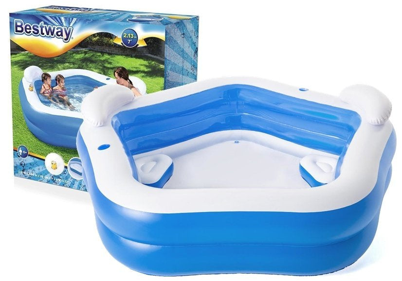 Pripučiamas penkiakampis baseinas 213 x 206 x 69 cm Bestway 54153