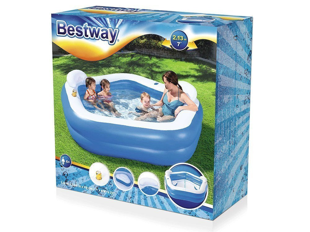 Pripučiamas penkiakampis baseinas 213 x 206 x 69 cm Bestway 54153