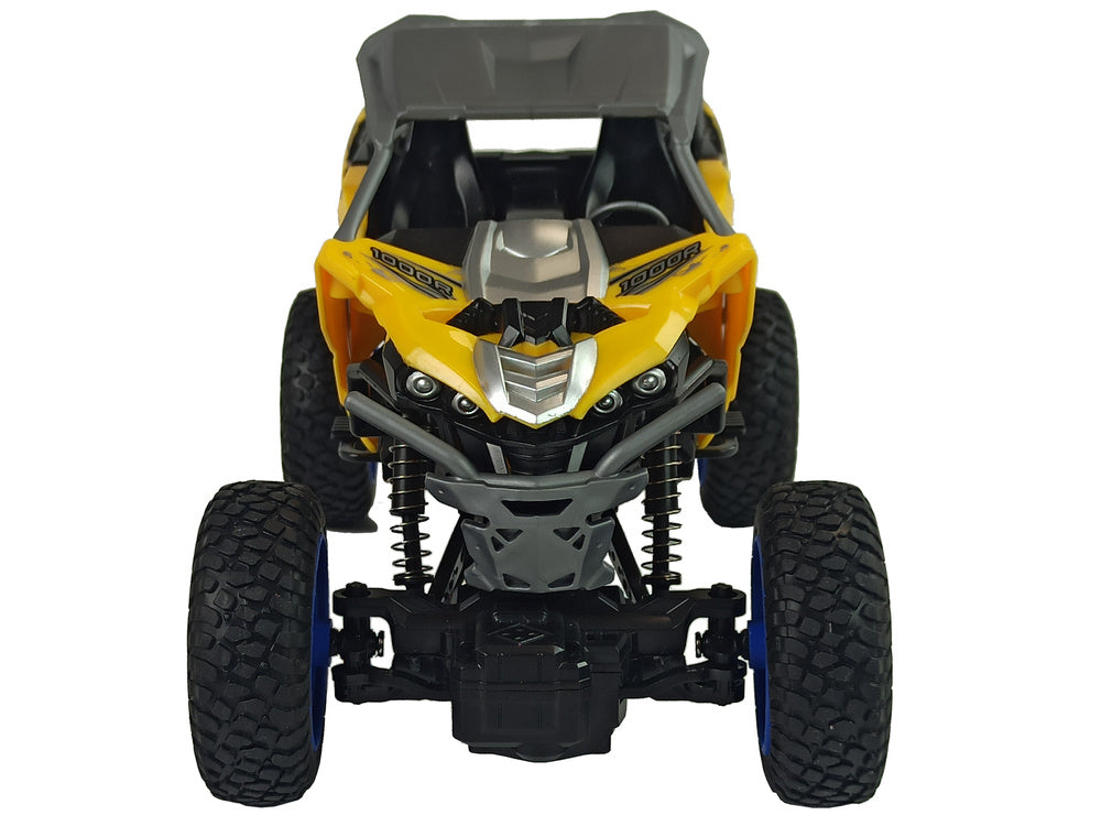Bekelės nuotoliniu būdu valdomas automobilis 2.4 GHz 1:16, geltonas