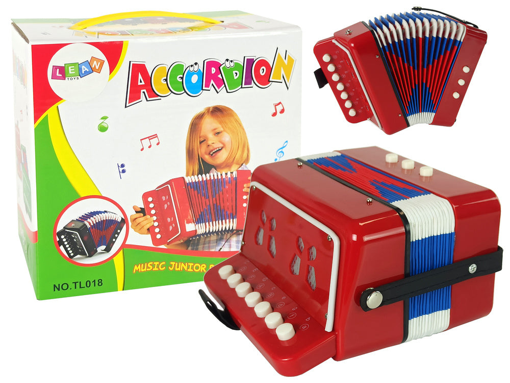 Akordeonas mažiesiems muzikantams, raudonas