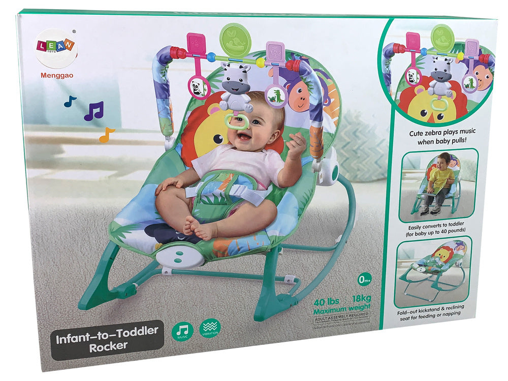 Supamas krėslas 2in1 „liūtas“, su garsais ir vibracija