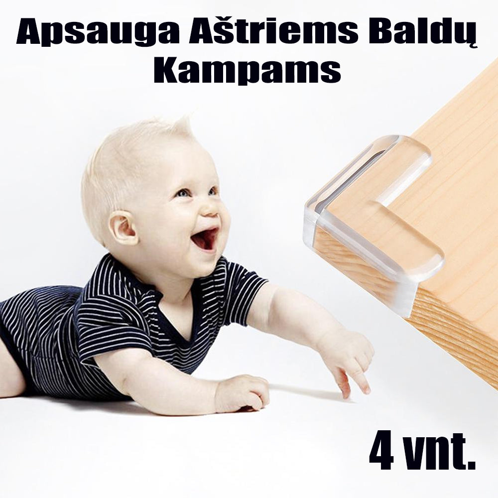 Apsauga Aštriems Baldų Kampams 4 vnt.