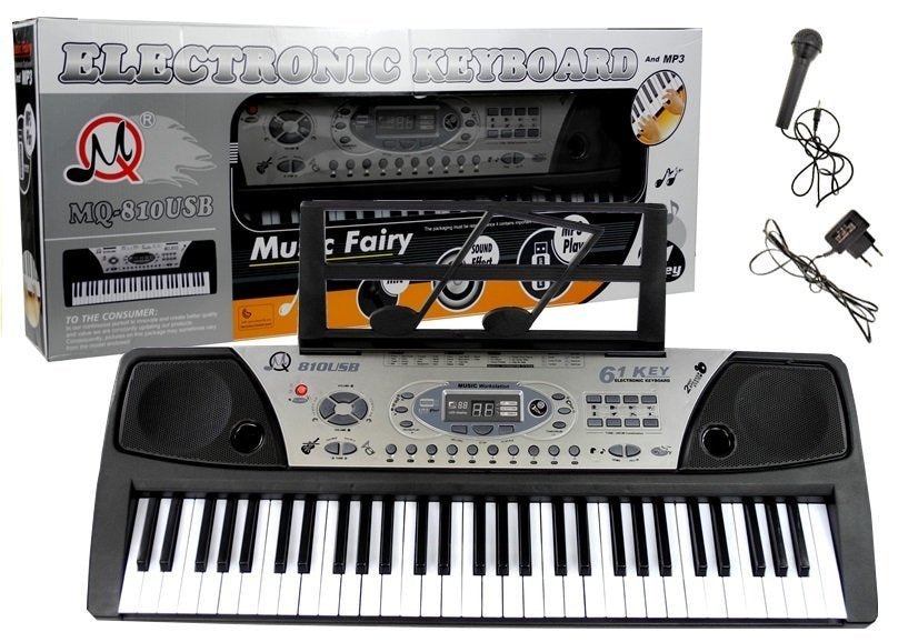 Klaviatūra MQ-810 su MP3 ir mikrofonu, 61 klavišas