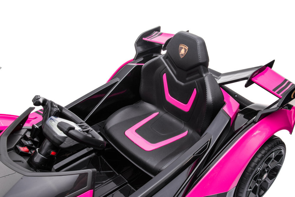 Elektrinis važiuojamas automobilis Lamborghini GT HL528, rožinis