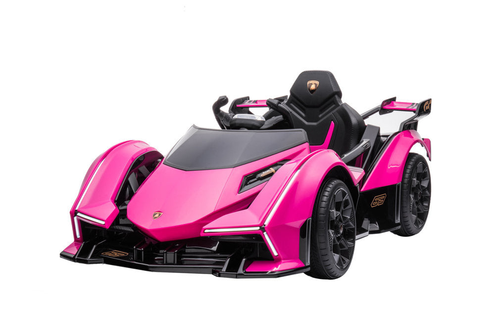 Elektrinis važiuojamas automobilis Lamborghini GT HL528, rožinis