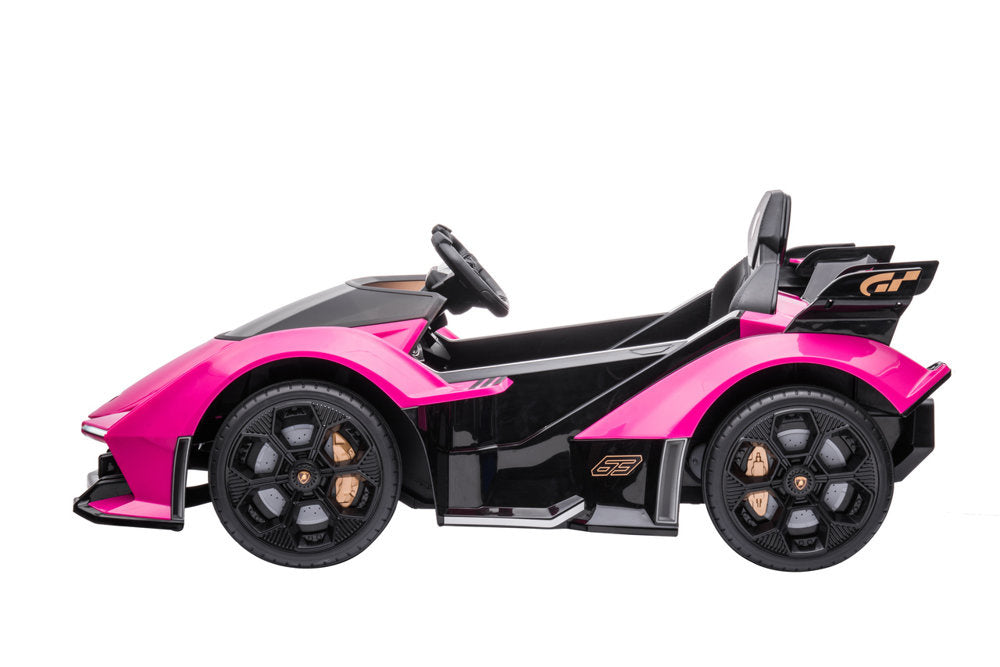 Elektrinis važiuojamas automobilis Lamborghini GT HL528, rožinis