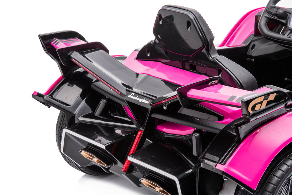 Elektrinis važiuojamas automobilis Lamborghini GT HL528, rožinis