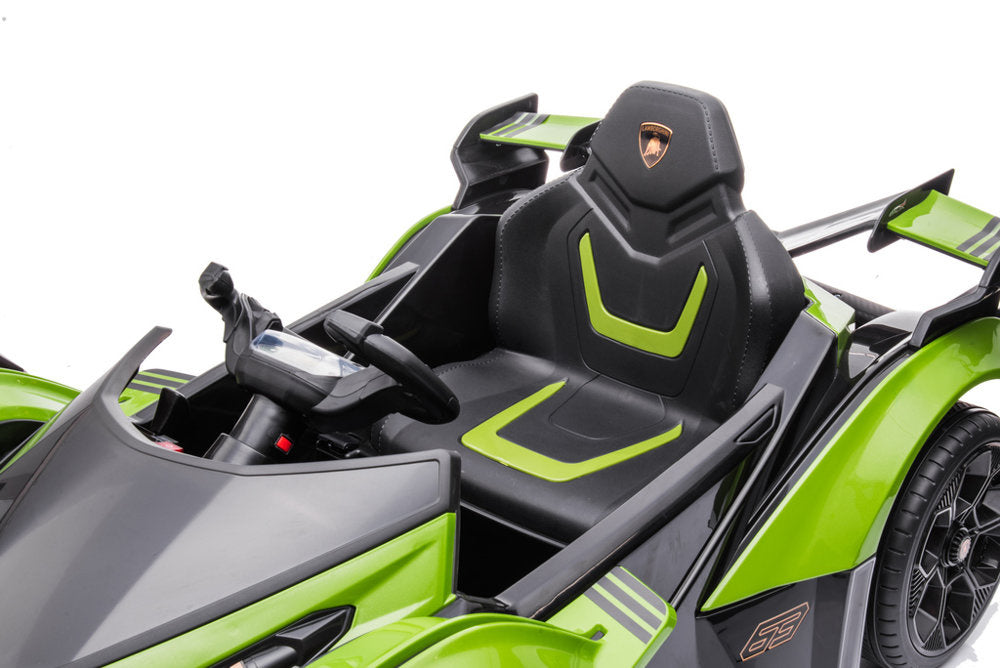 Elektrinis važiuojamas automobilis Lamborghini GT HL528, žalias