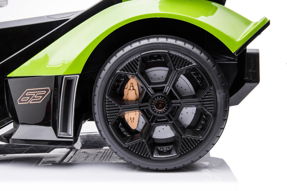 Elektrinis važiuojamas automobilis Lamborghini GT HL528, žalias