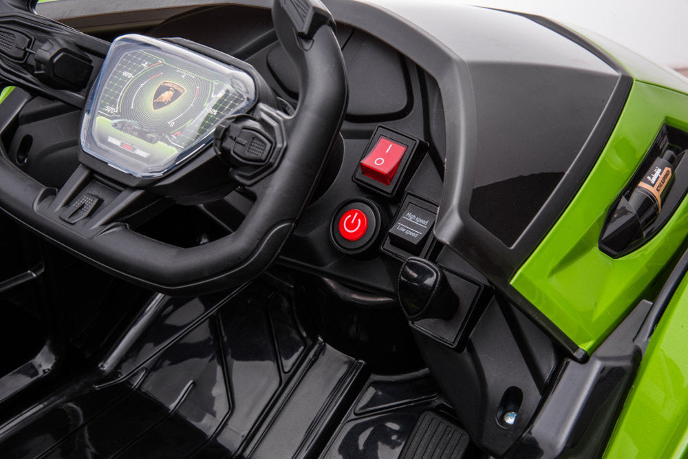 Elektrinis važiuojamas automobilis Lamborghini GT HL528, žalias