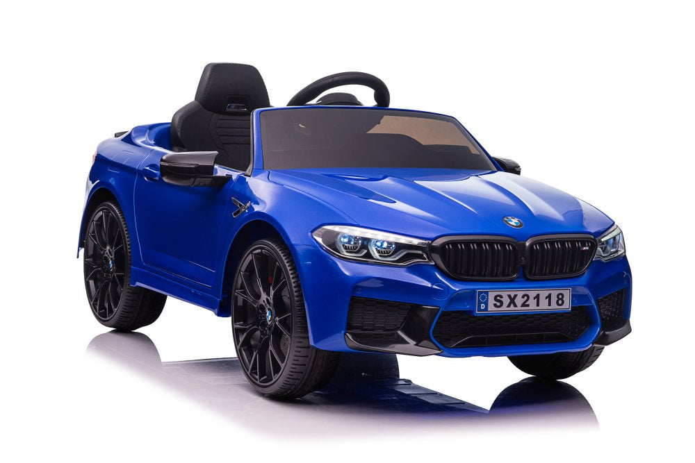 Elektrinis važiuojamas automobilis BMW M5, mėlynas