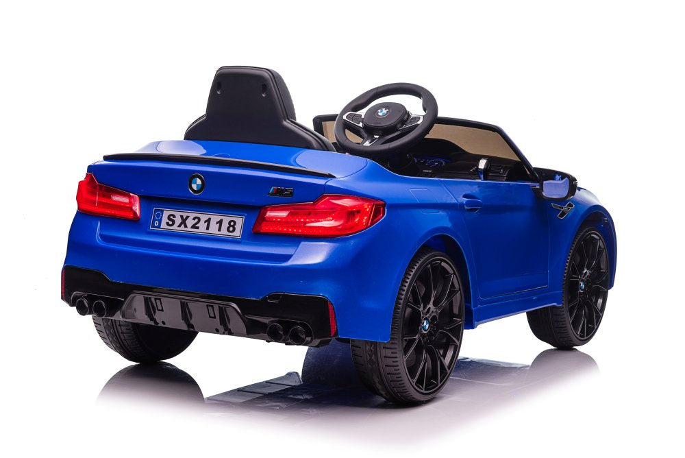 Elektrinis važiuojamas automobilis BMW M5, mėlynas