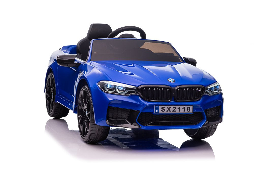 Elektrinis važiuojamas automobilis BMW M5, mėlynas