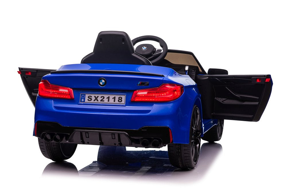 Elektrinis važiuojamas automobilis BMW M5, mėlynas