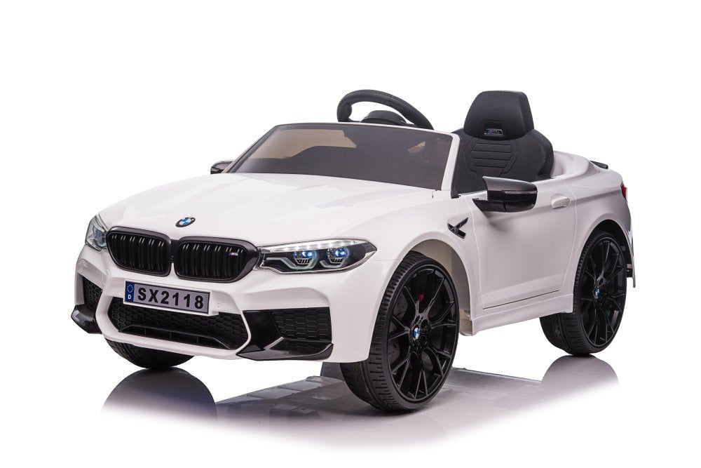 Elektrinis važiuojamas automobilis BMW M5 DRIFT, baltas