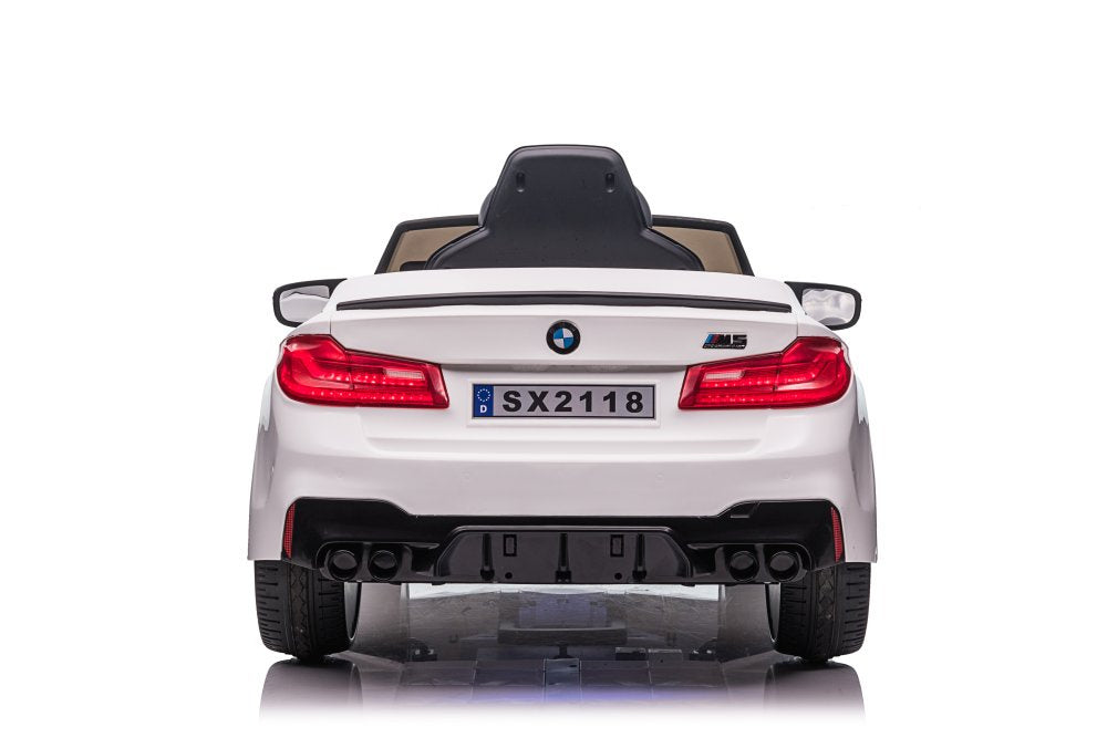 Elektrinis važiuojamas automobilis BMW M5 DRIFT, baltas
