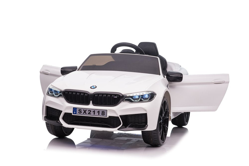 Elektrinis važiuojamas automobilis BMW M5 DRIFT, baltas