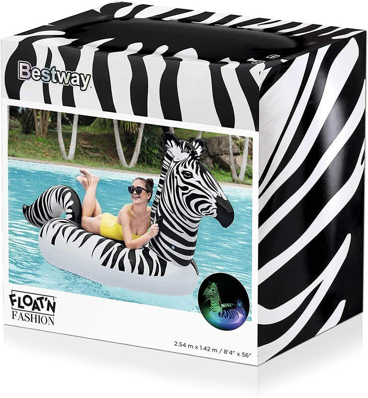 Pripučiamas čiužinys „Zebra“ su LED apšvietimu 254 x 142 cm Bestway 41406