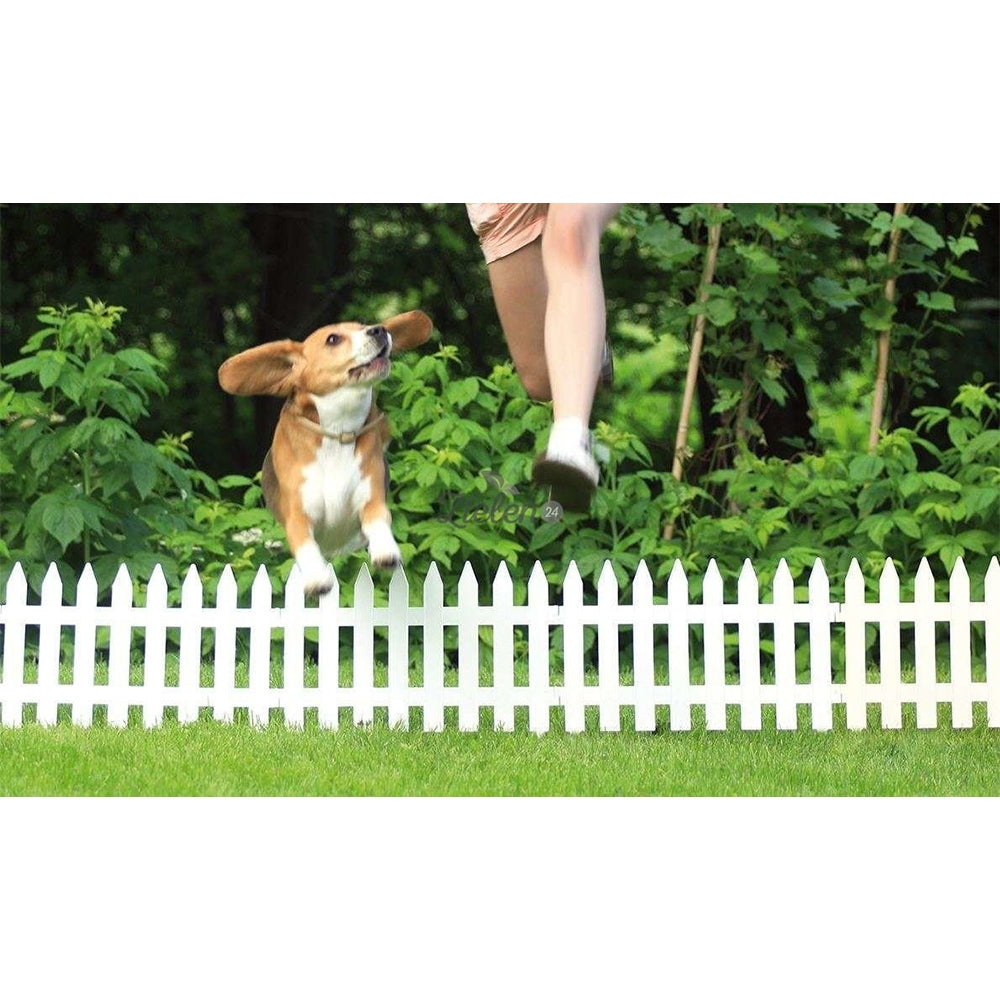Dekoratyvinė plastikinė sodo tvorelė „Garden Classic“ 3,5 m (ruda)