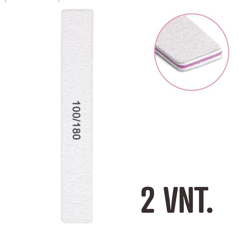 Nagų dildės 100/180 grit, 2 vnt.