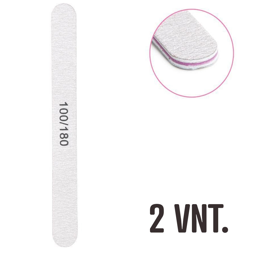 Nagų dildės 100/180 grit (2 vnt.)