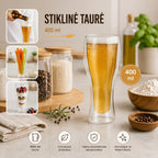 Dvigubo stiklo stiklinė alui 400ml