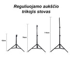 Žiedo Formos Lempa Fotografavimui, Makiažui 24W
