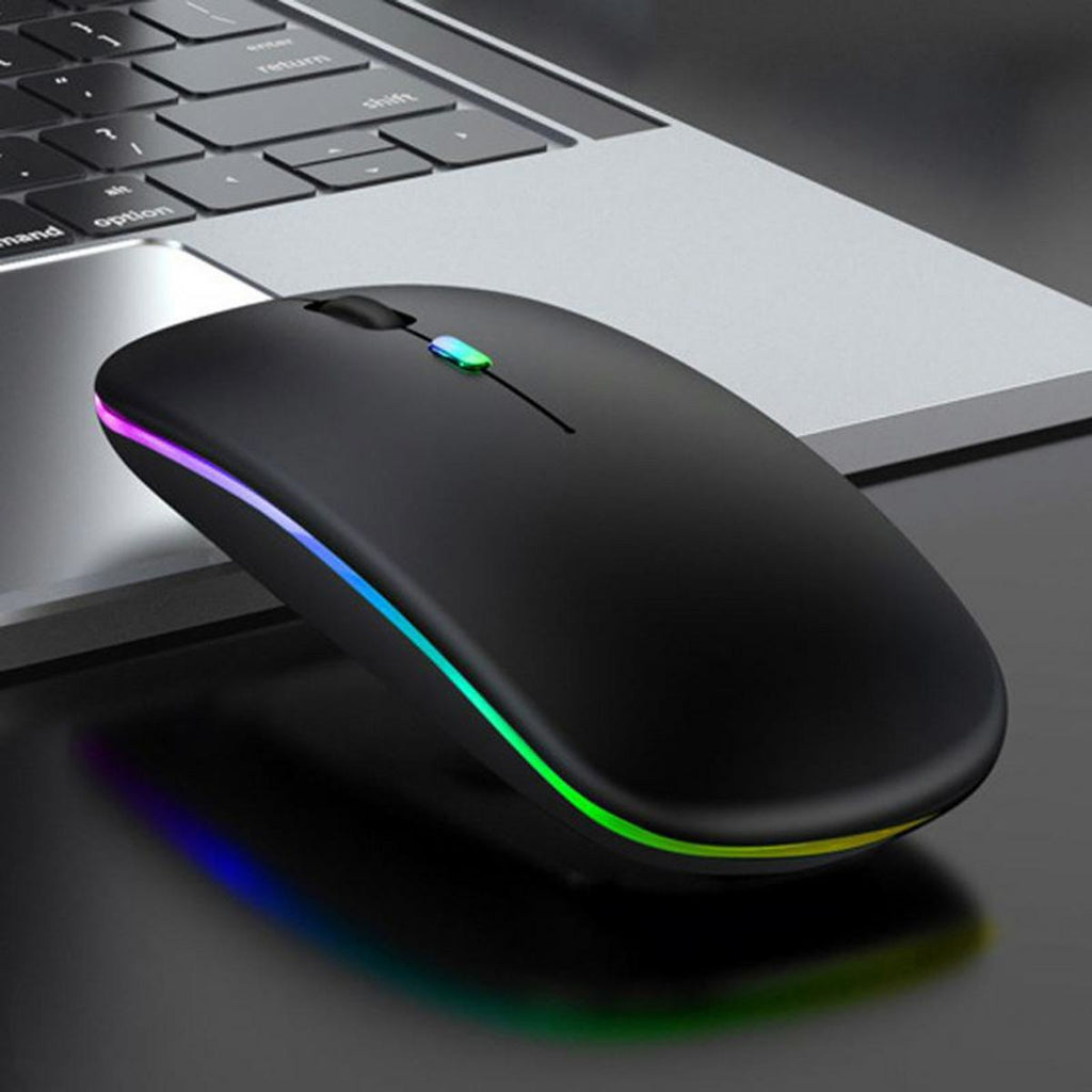 Belaidė pelė su RGB LED apšvietimu.
